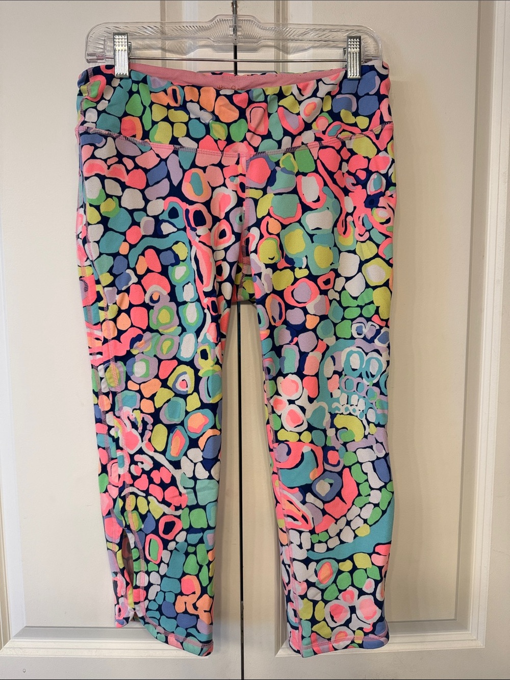 Lilly Pulitzer Neon Pebble Print Leggings in Pink, Blue, Green
